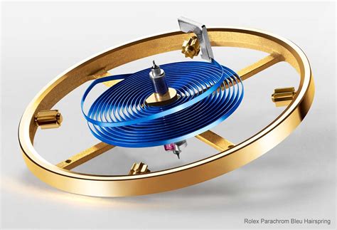 rolex watch hairspring|Rolex blue hairspring.